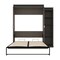 Bestar Orion Queen Murphy Bed with Narrow Shelving Unit (85W), Bark Gray & Graphite 116880-000047 - alternate 6